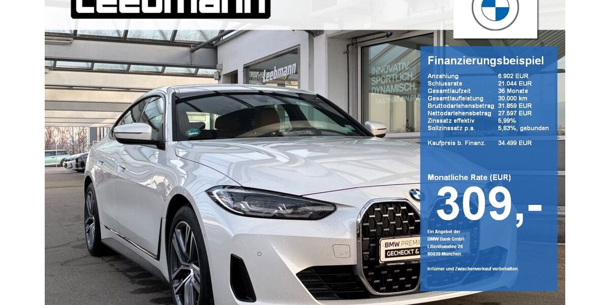 BMW 430 Gran Coupé 92.182 km 34.250 &euro; Passau 94036