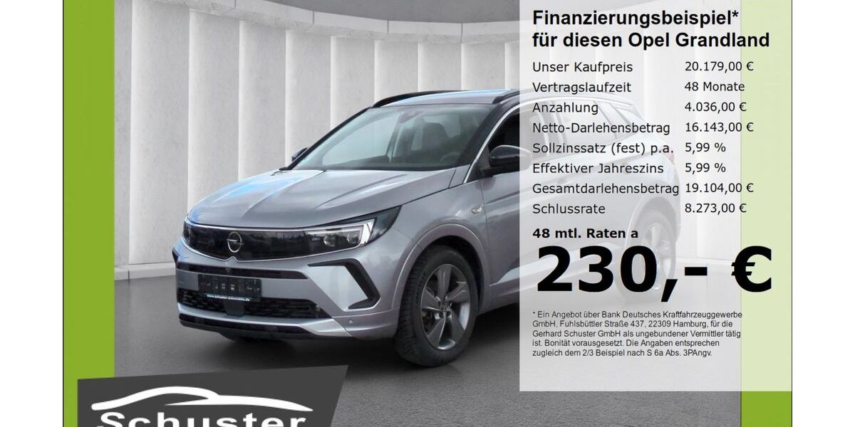 Opel Grandland (X) 59.930 km 20.179 &euro; Ruhstorf 94099
