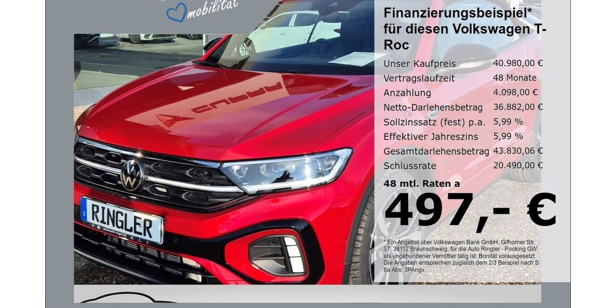 VW T-Roc 4.500 km 40.980 &euro; Pocking 94060