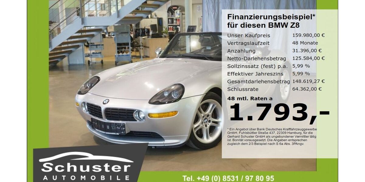 BMW Z8 150.000 km 156.980 &euro; Ruhstorf 94099