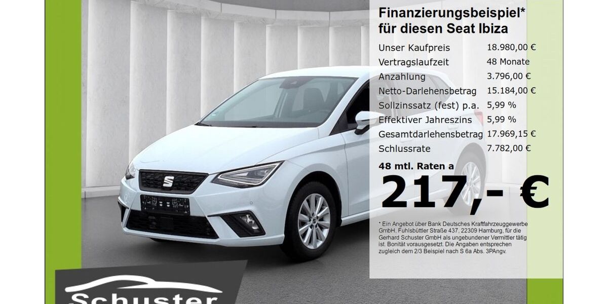 Seat Ibiza 9.877 km 18.980 &euro; Ruhstorf 94099