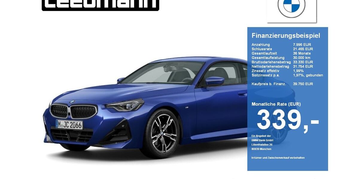 BMW 218 8.566 km 39.749 &euro; Passau 94036