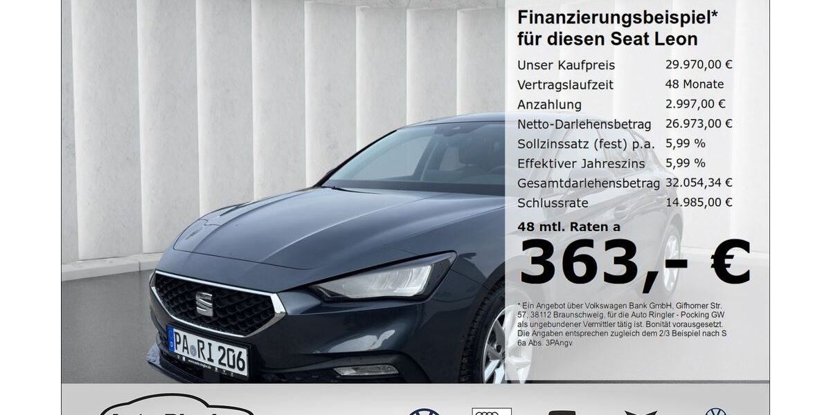 Seat Leon 2.500 km 29.970 &euro; Pocking 94060