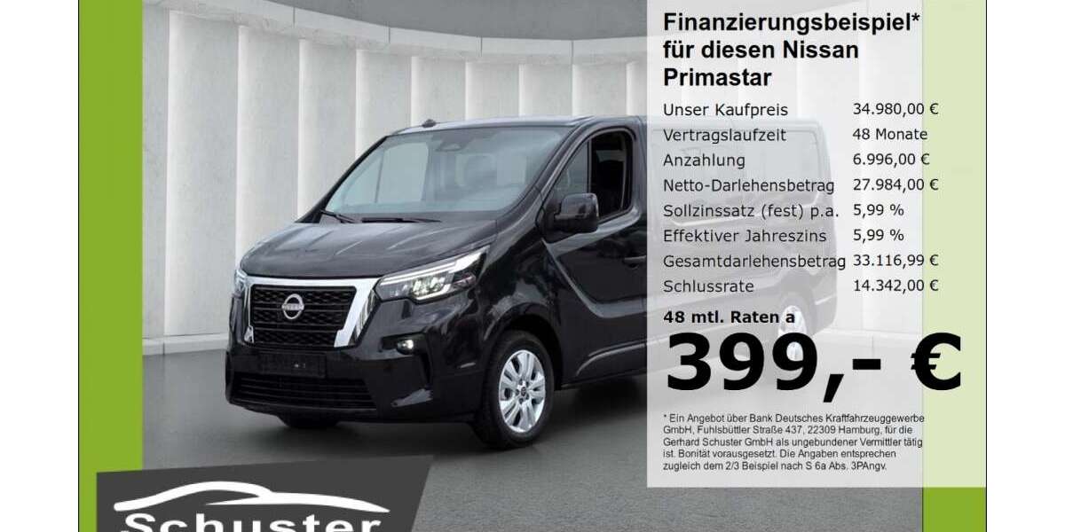 Nissan Primastar 10.516 km 34.980 &euro; Ruhstorf 94099