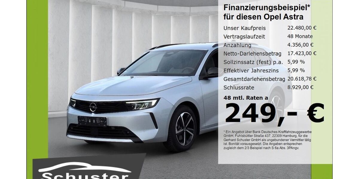 Opel Astra 3.946 km 21.779 &euro; Ruhstorf 94099