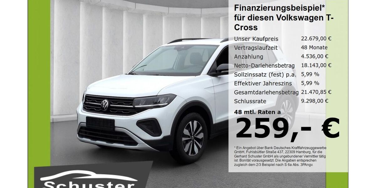 VW T-Cross 11.064 km 22.279 &euro; Ruhstorf 94099