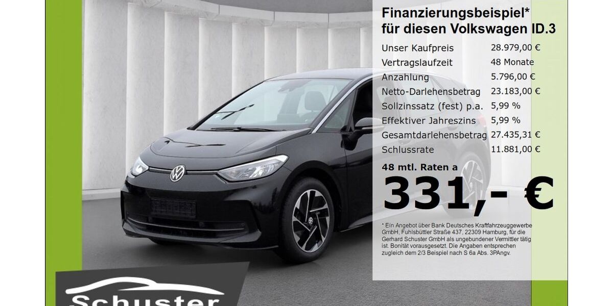 VW ID.3 21.913 km 28.479 &euro; Ruhstorf 94099