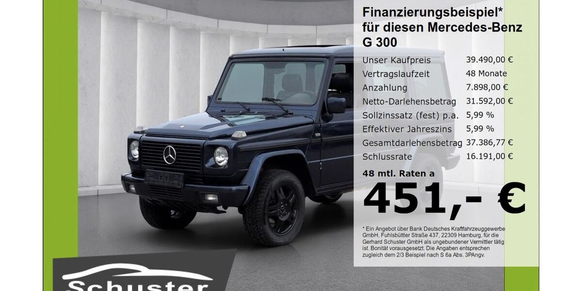 Mercedes-Benz G 300 275.676 km 39.490 &euro; Ruhstorf 94099