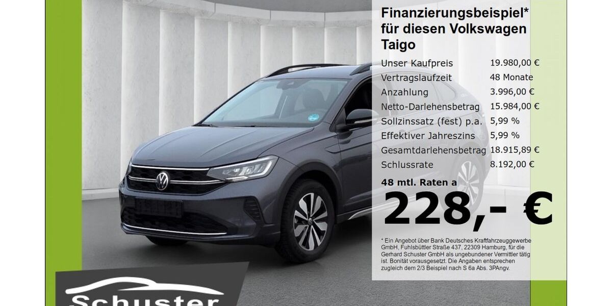 VW Taigo 24.427 km 19.980 &euro; Ruhstorf 94099