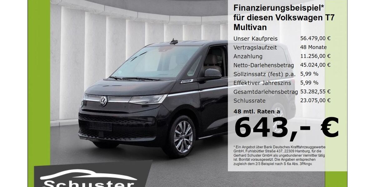 VW T7 Multivan 11.141 km 56.280 &euro; Ruhstorf 94099