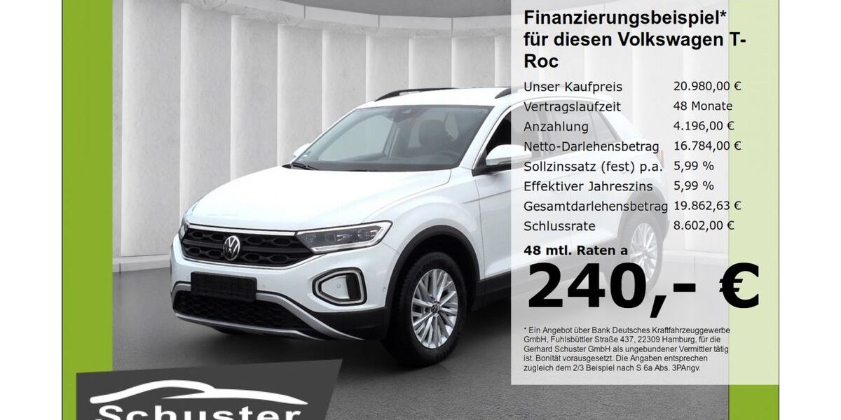 VW T-Roc 19.843 km 20.980 &euro; Ruhstorf 94099
