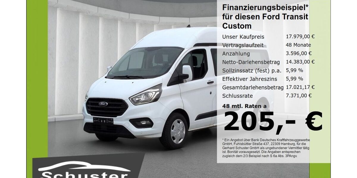 Ford Transit Custom 215.181 km 17.979 &euro; Ruhstorf 94099