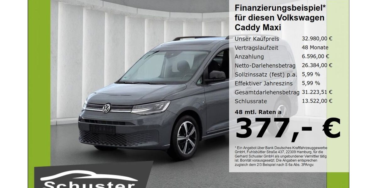 VW Caddy Maxi 15.896 km 32.980 &euro; Ruhstorf 94099