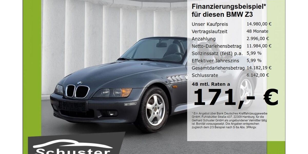 BMW Z3 89.218 km 14.980 &euro; Ruhstorf 94099