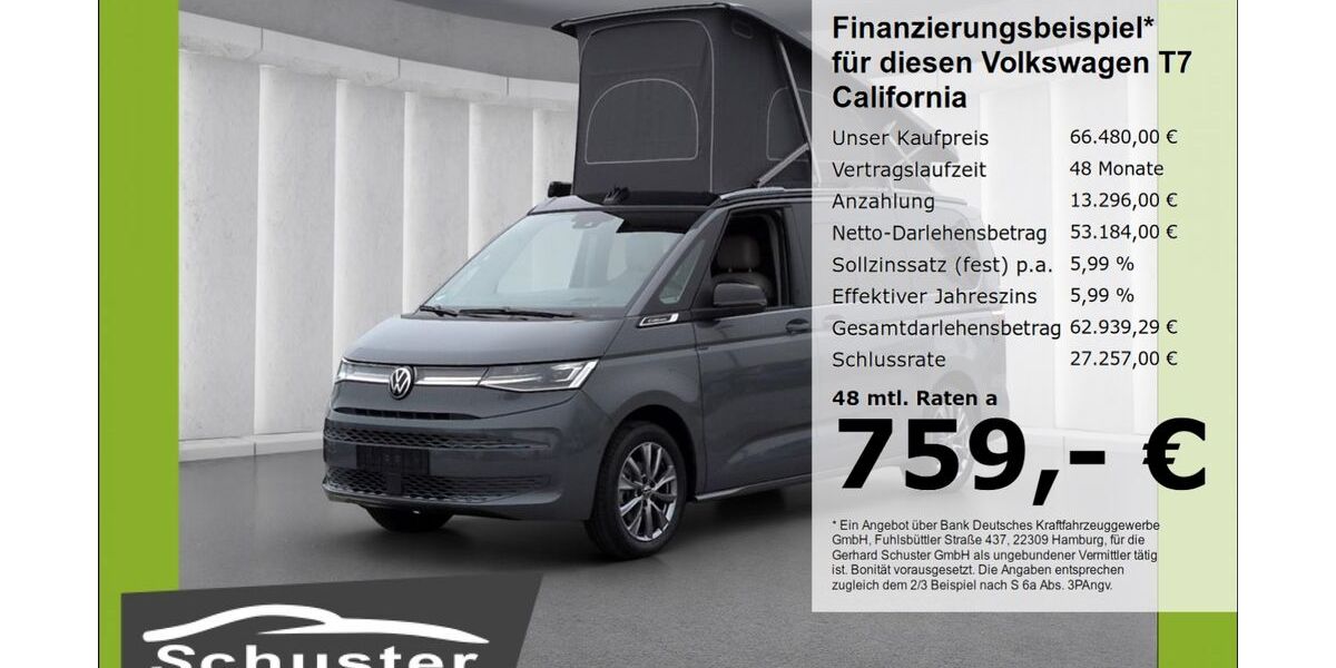 VW T7 California 29.908 km 66.480 &euro; Ruhstorf 94099